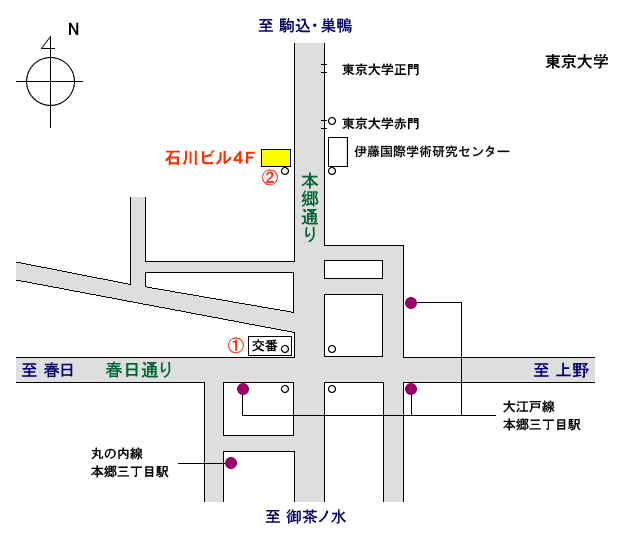 日本脳神経外科学会　事務局地図